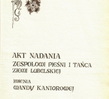 40-lecie nadania Zespołowi imienia Wandy Kaniorowej